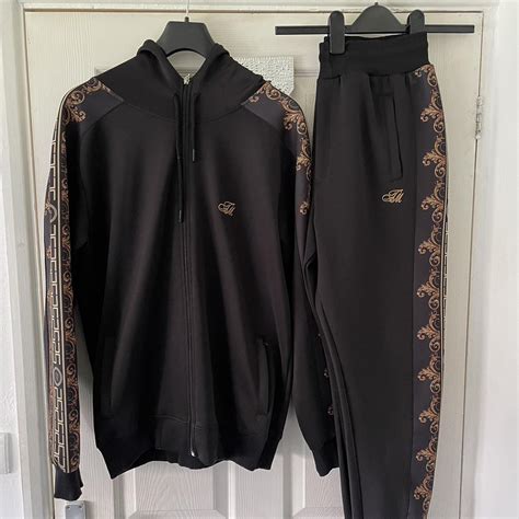 versace black and gold jumpsuit men